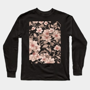 Cherry Blossoms Pattern Long Sleeve T-Shirt